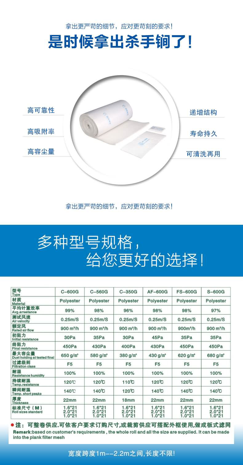 頂棚棉過濾棉捷霖凈化用精細的工藝制造出良品，多規(guī)格滿足您不同的需求